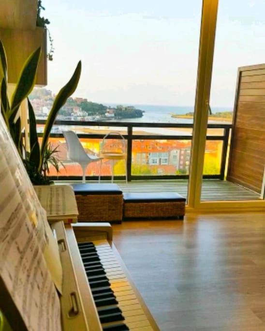 Ferienwohnung Terraza Y Piscina Con Vistas Espectaculares Al Mar Parking Cubierto San Vicente De La Barquera Exterior foto